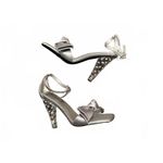 Jeffrey Campbell  Women's Heels Shoes Size 10 Silver Rhinestone Special Occasion Photo 1