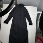 Donnybrook Coat Womens Large Wool Blend Hooded Velvet Trim Button Front Long Gray Photo 7