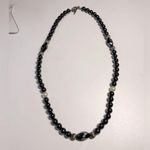 Collection of Hematite Jewelry 4 necklaces and 2 stretch bracelets Black Photo 2