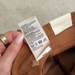 L'Agence L’Agence Jyothi High Rise Split Ankle Pants Jeans Cognac Coated Size 24 NWT Photo 11