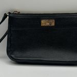 Cole Haan Black Pebbled Leather Wristlet 8" x 5" x 1.5" Photo 0