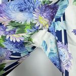 J.Crew Drapey Pull-On Pant in Vintage Floral Stripe Ankle Size 4 EUC Photo 5