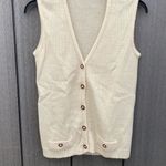 Vintage Little‎ Lisa Acrylic Cardigan Sweater Vest Photo 1