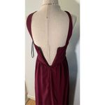Lulus long maxi dress size xs burgundy red Photo 1