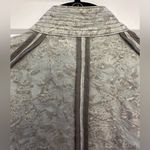 Free People Follow The Flock Sage Green Velvet Jacquard Boho Moto Jacket Size 0 Photo 10