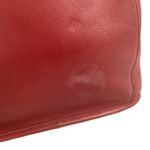 Coach Red Leather Slim Duffle Bag Photo 1
