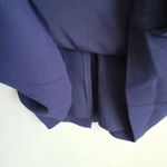 Eliza J  Ella Ruffle Cascade Crepe Sheath Navy Blue Dress Photo 7