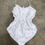 Vintage coquette cottagecore pastel floral y2k lace satin teddy White Size M Photo 6
