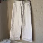 AGOLDE DAME jeans high rise denim wide leg 31 organic cotton NEW white cuffed Photo 6