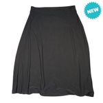 Black Label by Evan Picone Skirt Women's Large Black Fit and Flare Midi NEW Photo 0