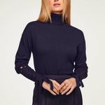 Ramy Brook Walt Turtle Neck Long Lace-Up Sleeve Top in Black, Size S New w/Tag Photo 7