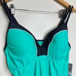 Free Country 2 Piece Swimsuit Tank & Boy Shorts Size XL 16 Aqua Photo 2