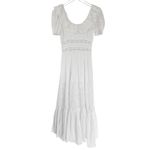 Love Shack Fancy $595  Stassie Eyelet Lace Maxi White Bridal Dress Size 2 Photo 7