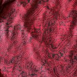Dress Barn Red and Black Paisley Blanket Scarf Photo 2