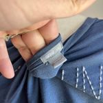 Aerie  Blue Embroidered Back "Beach Bound Lightweight T Shirt Size Large Photo 4