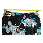 Requirements  petite medium mid length black skirt bright blue floral pattern​ Photo 3