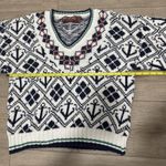 American Eagle Vtg Y2k  Outfitters Nautical Sweater Sz‎ L Made In USA 100% Cotton Photo 1