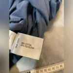 Orvis  Crew Neck Short Sleeve Geometric Pattern Blue Tee Shirt Dress Size L Photo 8