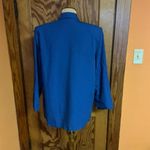 Vtg 90s Bright Blue Blazer Size 10 Photo 4