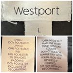 Westport Black Quilted Vest Zip Front Snap Pockets Padded Women's Size Large Photo 10