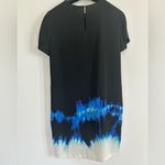 Vince Dress Womens Size 10 Black Blue Short Sleeve Career Officewear Workwear Photo 3