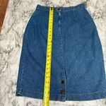 Y2K 90s vintage Denim 100% Cotton Midi length Jean blue skirt size 14 casual Photo 1