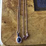 Anthill Garnet Sterling Silver 18k Rose Gold Vermeil Necklace Photo 1