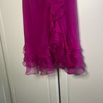Y2K vintage Kurt Thomas 100% silk Strapless Mini Dress Pink Size 2 Photo 4