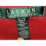 Ralph Lauren Lauren  Long‎ Sleeve Top Brown Shoulder Detail Ribbed XL Photo 2