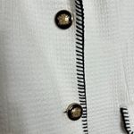 ZARA WOMAN CONTRAST TRIM SEAMED STRAIGHT CUT BLAZER Photo 8