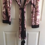 Linea Donatella Womens  Lightweight Stretchy Paisley Robe Size Small/Medium Photo 5