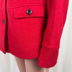 Talbots Women's  Plus Mid Length Boucle Wool Blend Coat Jacket Sz 14W Bright Red Photo 10