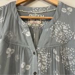 Holding Horses Anthropologie  Tiered Dress XS Gray Floral Boho Romantic Photo 1