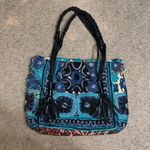 Anthropologie ibBan Dalasa Tote Boho Fringe Embroidered Patchwork Shoulder Bag Photo 3