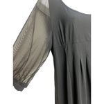 Indies Technical Jersey Fabric Sheer Sleeves Black Dress Sz. 4 Photo 1