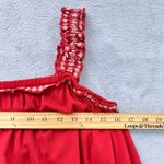 Old Navy  Maxi Dress Embroidered Sleeveless‎ Pockets Summer Dress Red Medium Photo 8