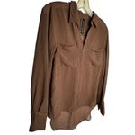 W118 By Walter Baker  Sheer Brown Blouse Photo 2