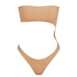 SKIMS  Swim Monokini Cut Out with removable straps Swimsuit ochre One Piece 4x Photo 0