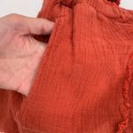 BLANK NYC Shorts Size Medium Gauzy High Rise Rust Orange NWT Distressed Pullon Photo 5