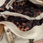 B Makowsky B. MAKOWSKY Tan Beige Gold Leather Slouchy Double Handle Shoulder Bag Photo 10