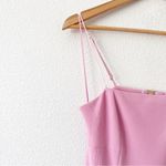 Finders Keepers  Square Neckline Midi Dress in Pink Photo 2