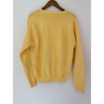 Lauren Ralph Lauren Polo L 100% Cotton Crew Cable Knit Sweater Butter Yellow GUC Size L Photo 4