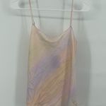 Vince Womens Camisole Rainbow Wash Pastel Satin Spaghetti Strap Top Size XXS Photo 1