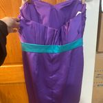 Christina Wu  Purple and Teal Strapless Dress Photo 1