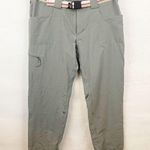 Eastern Mountain Sports  Size 6 Grey Belted Nylon Pants Hiking Outdoors Photo 0