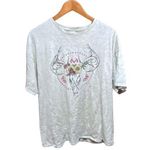 None Delta Pro Weight Women's Graphic T-Shirt - Deer Skull & Sunflowers - Size 2X Photo 0