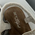 NEW Annie Comfort Sandals Rhinestone Thong Toe Sandals White Size 5.5 Photo 5