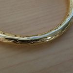 Trina Turk ππ Textured Gold Bangle Bracelet NWT Photo 5