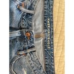 American‎ Eagle Denim Shorts Distressed Ripped Frayed Hem Medium Wash Size 10 Blue Photo 4