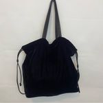 Victoria's Secret Victoria’s Secret Black Velvet Tote Bag Handbag Purse Bling Rhinestone Logo Photo 5